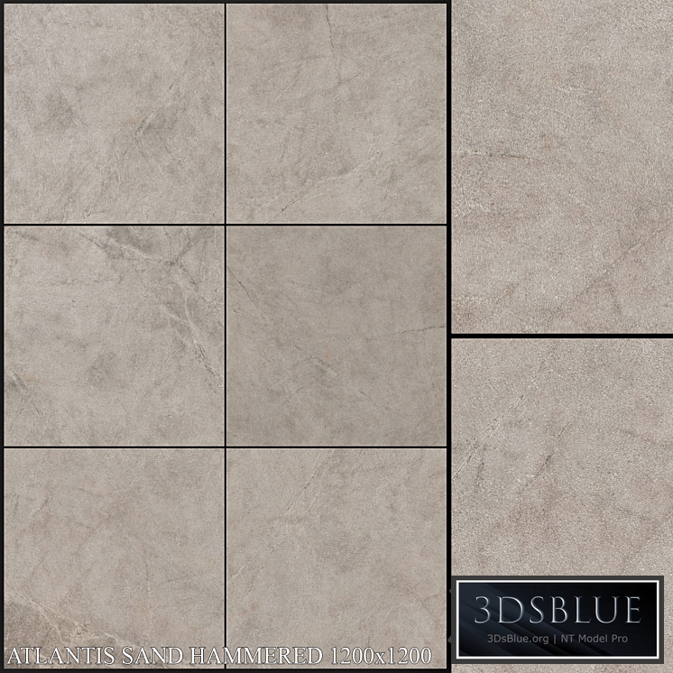 ABK Atlantis Sand Hammered 1200x1200