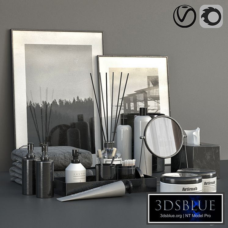 RICHTER, Black decorative set