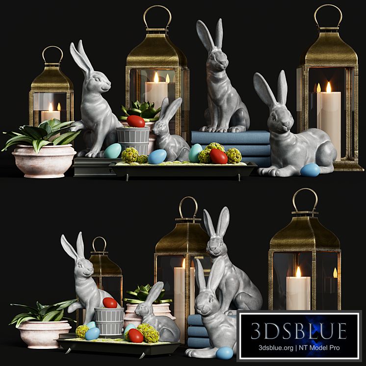 Essex Bunny Pottery Barn Decorative Set