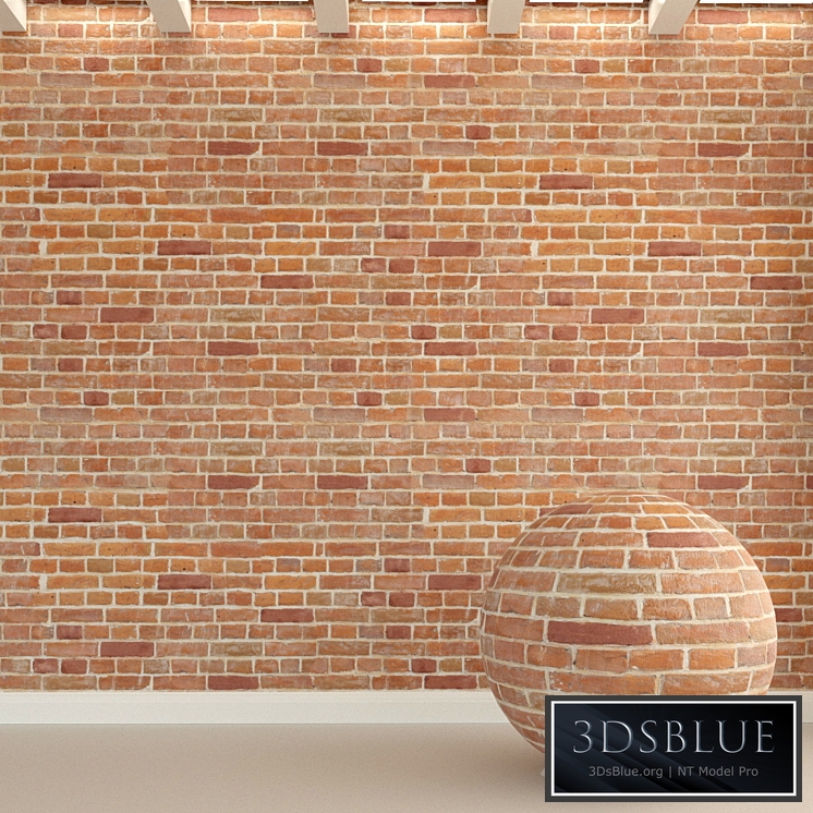 Brick wall. Old brick. 128