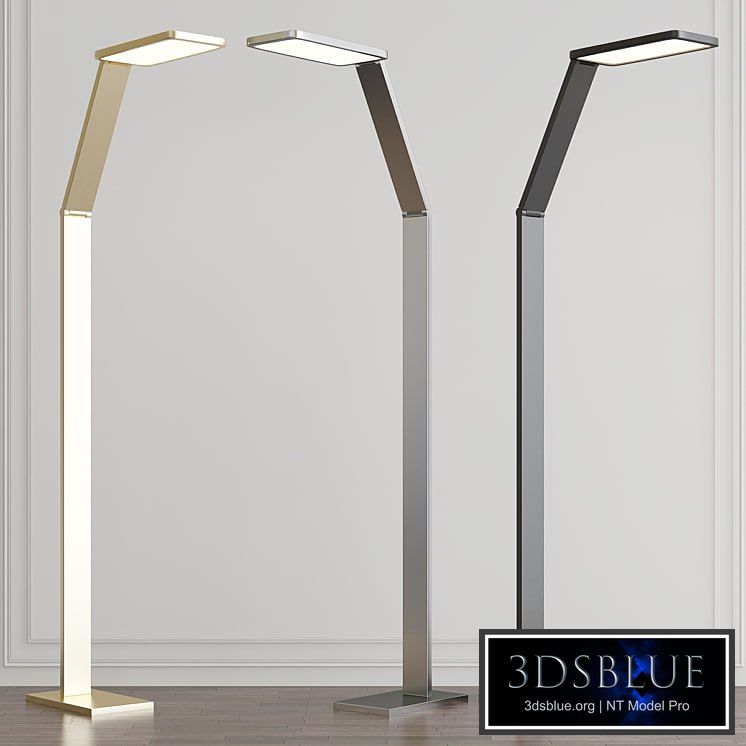 Possini Euro Bentley Aluminum LED Task Floor Lamp