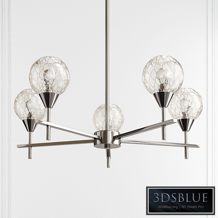 Kersey Polished Chrome 5 Light Chandelier by Elk Lighting