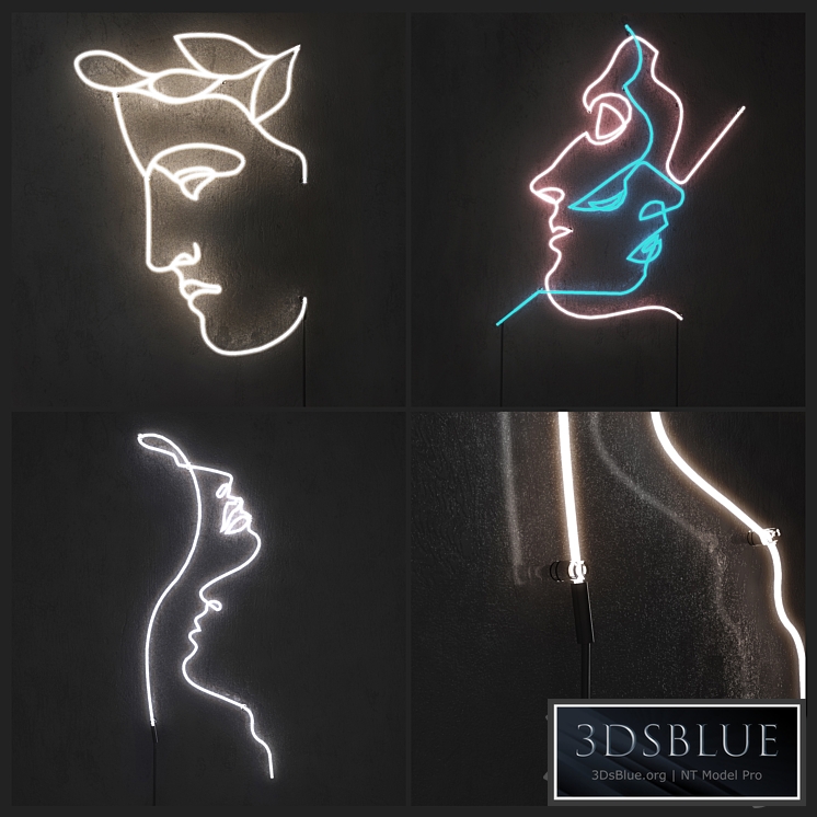 Neon light. Set 1