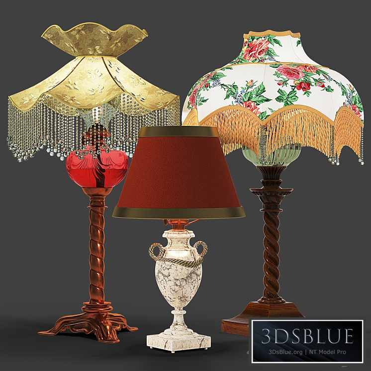 Set of vintage lamps