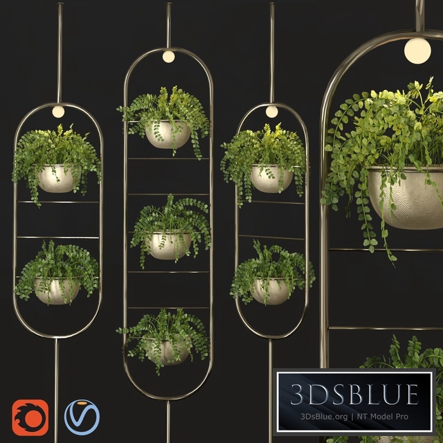 Metal hanging lamp Indoor Plant partition