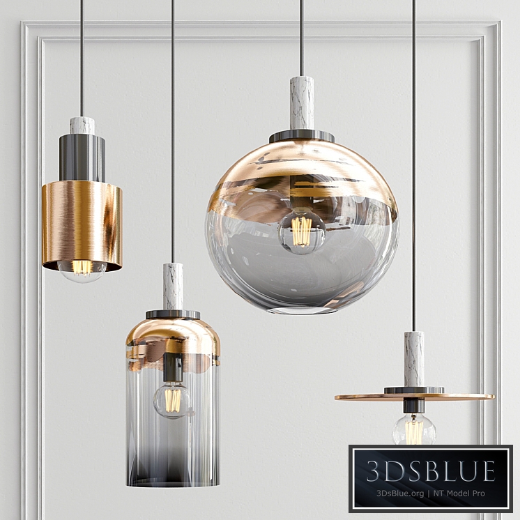 Decorative Paint Brushed Pendant