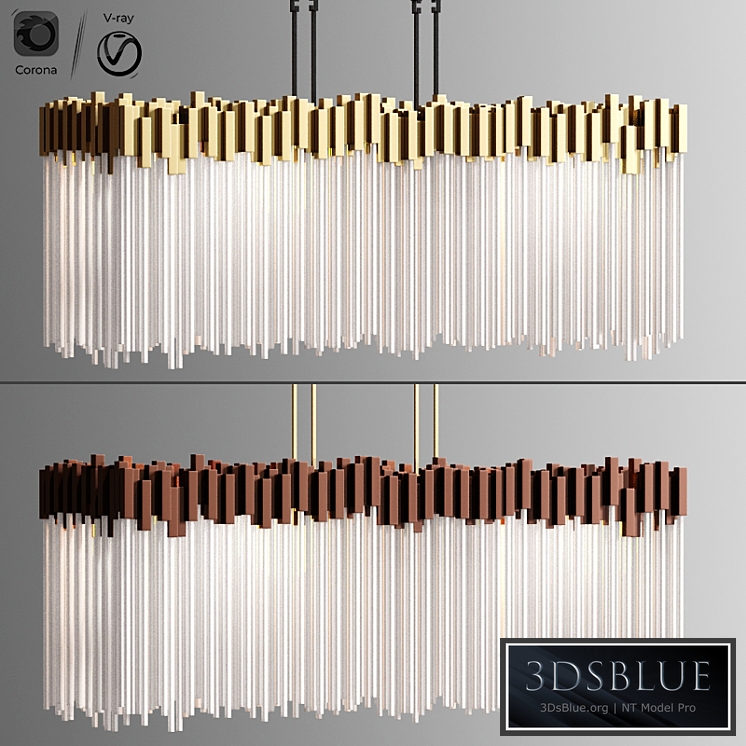 Varaluz Matrix Light Wide Linear Chandelier