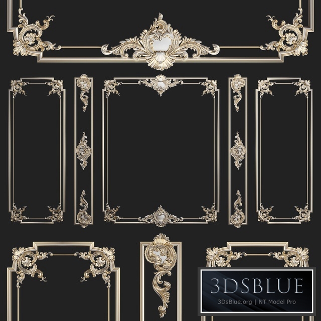 Plaster decorative frame 2