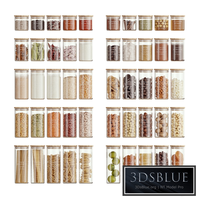 Minimalist Food Jars