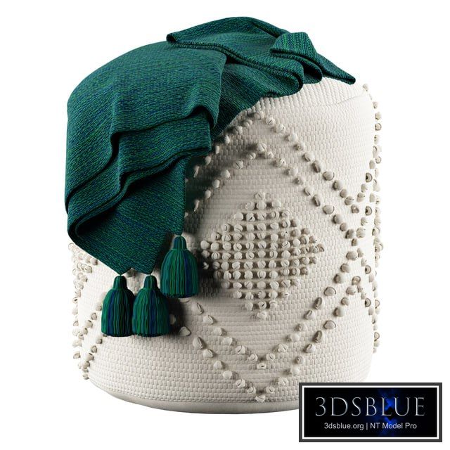 Pouf Volos Ecru La Redoute Interieurs