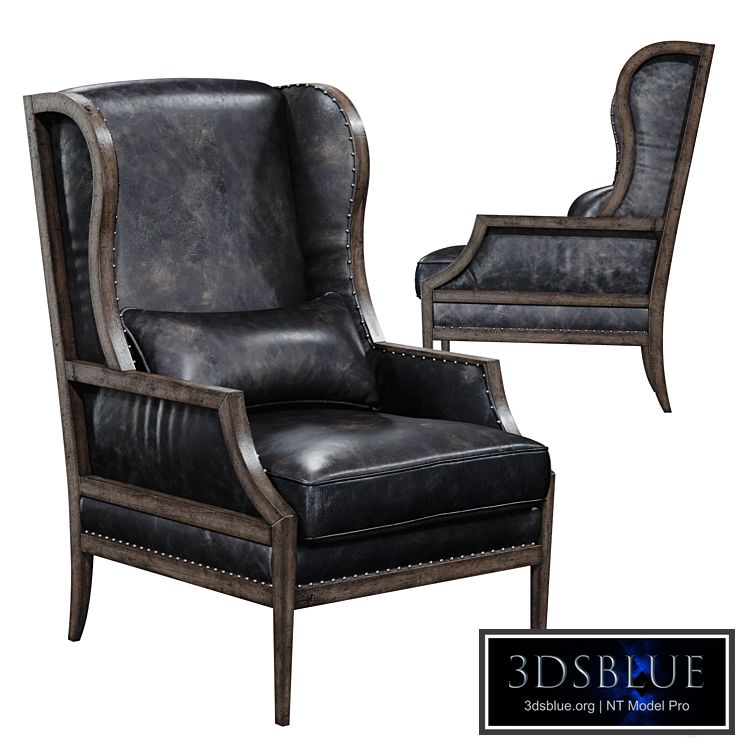 Hooker Furniture Living Room Laurel Exposed Wood Club Chair