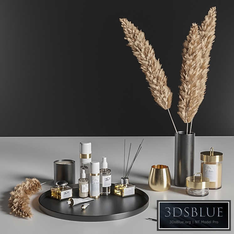 Decorative set for a dressing table