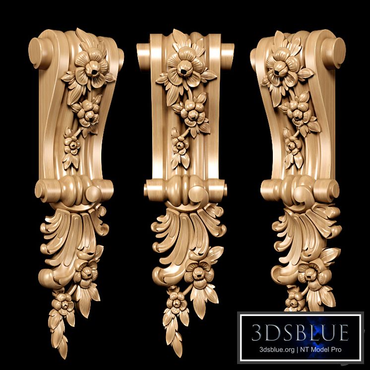 Baroque style bracket model