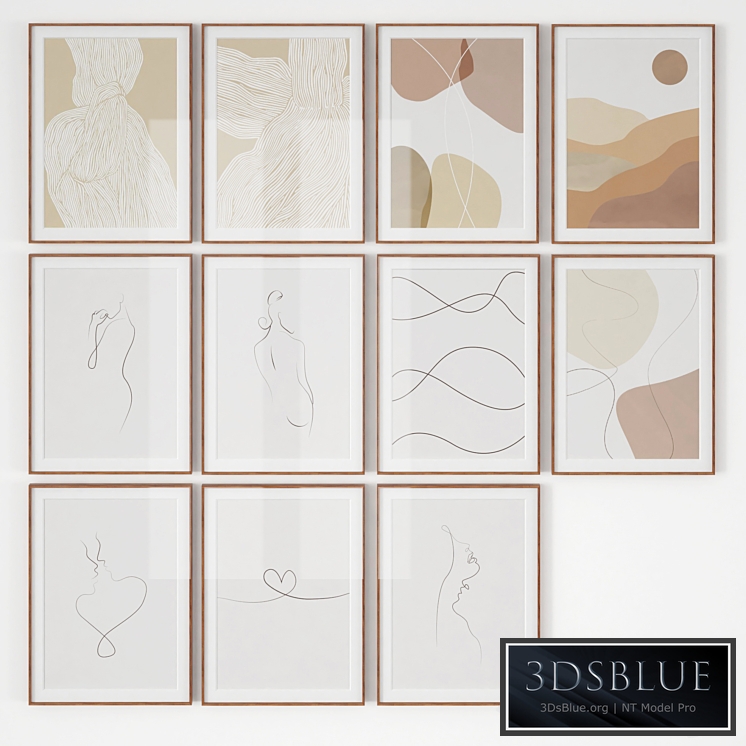 Set of posters "Abstraction and lines"