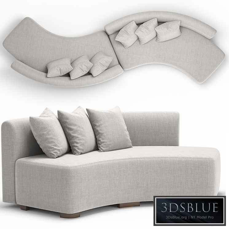 Adriana Hoyos Galapagos Curved Sofa 300