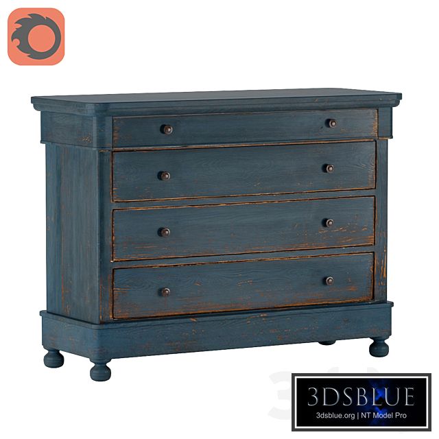 Sarreid blue waves cabinet