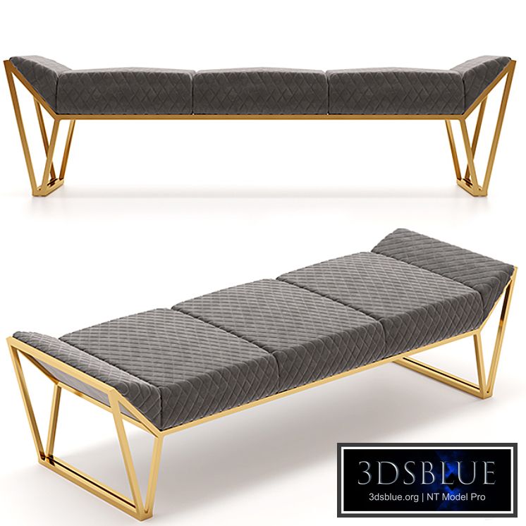 Luxxu Prisma Ottoman Luxury Bench