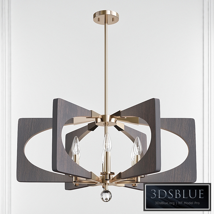 Alscar Driftwood Gray 6 Light Chandelier by Kichler