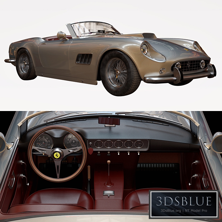 Ferrari 250 GT SWB California Spyder (V_ray)