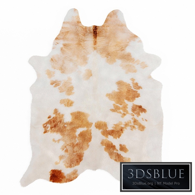 Spotted Brown And White Cowhide Rug