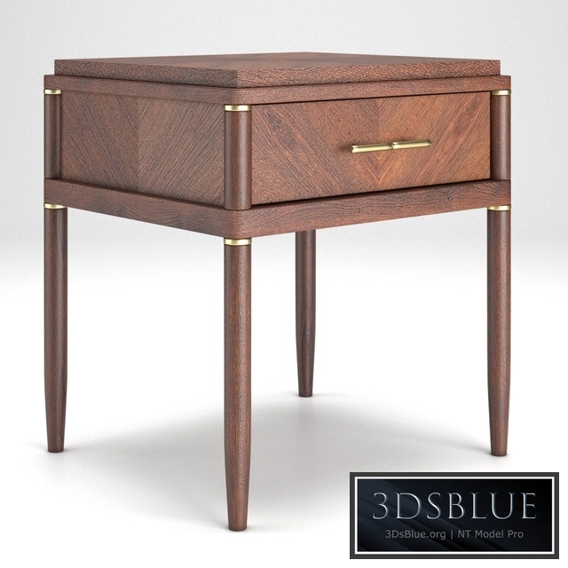 Pattern Bedside table with 1 drawer