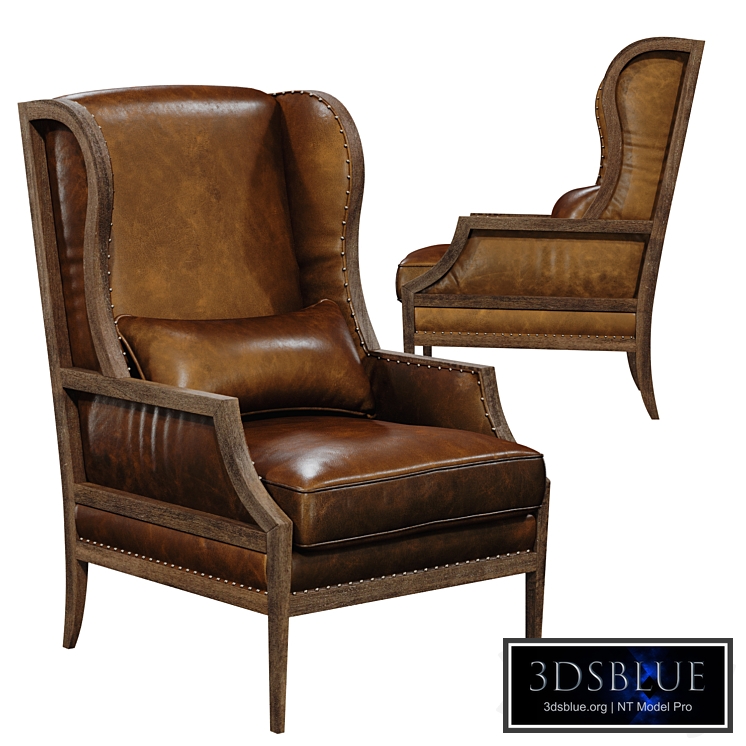 Hooker Furniture Living Room Laurel Exposed Wood Club Chair Redhead Color