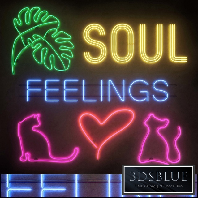 Light modules. Set 24. Neon