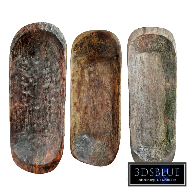 Large Naga Tribal Wood Bowls