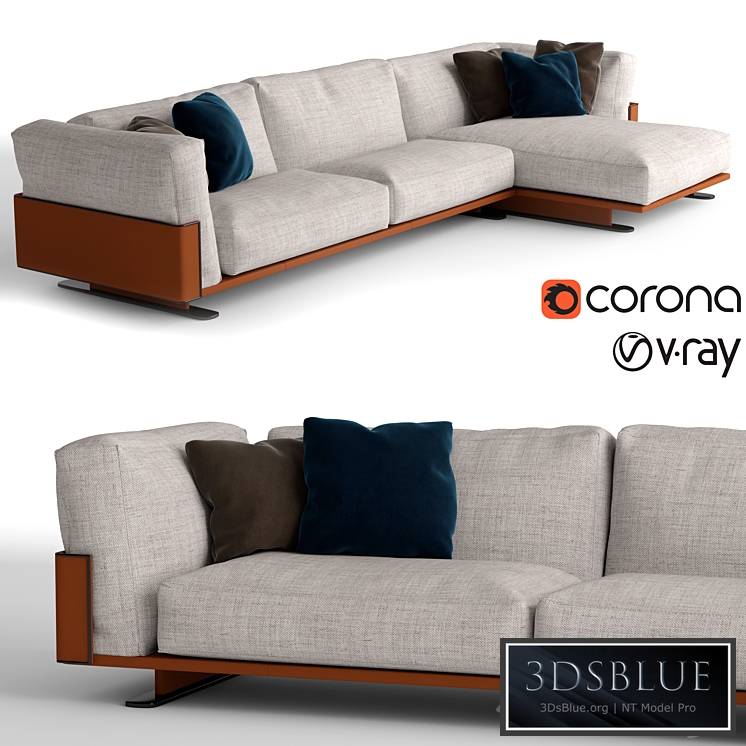 Longhi Ritual chaise lounge sofa