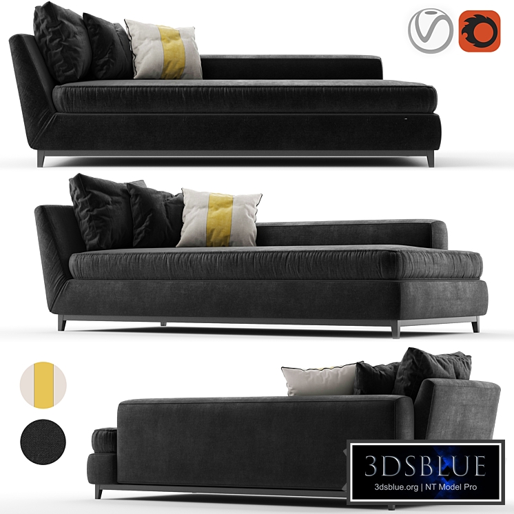 Galimberti Nino hugo chaise longue