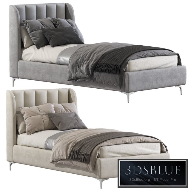 Bed Blush Lizbeth Velvet Single Bed