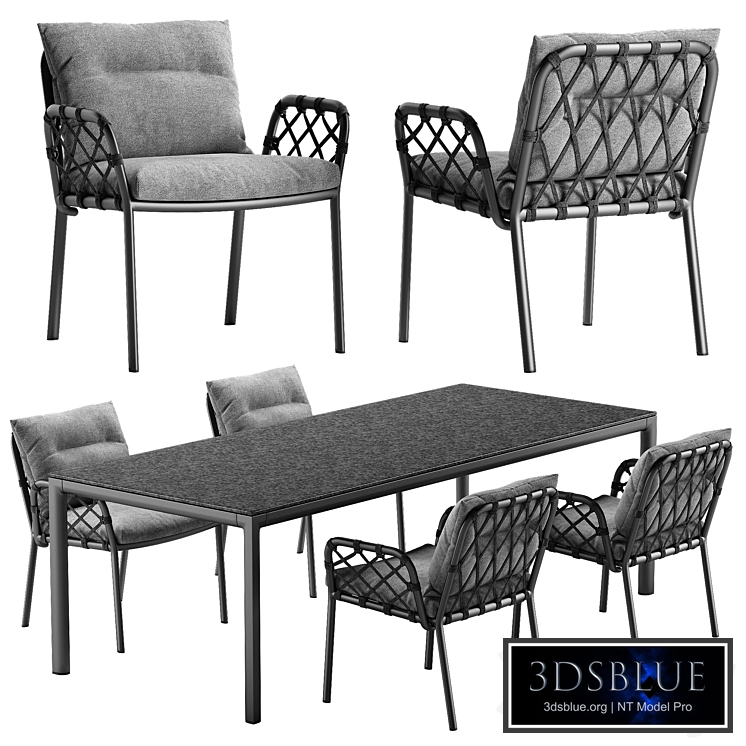 Solpuri caro chair soft table set