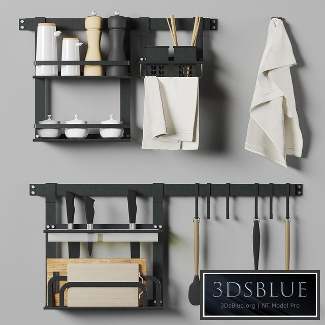 Kitchen storage system with decor