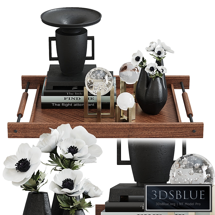 Arteriors anemon decor set