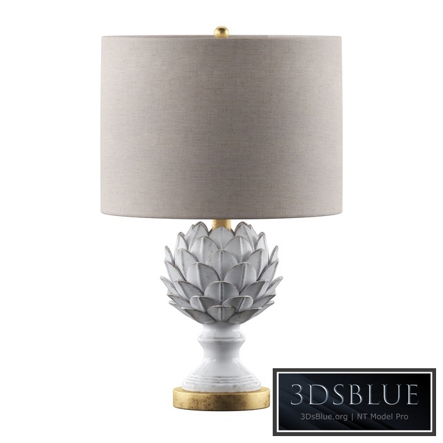 Regina Andrew Leafy Artichoke Ceramic Table Lamp