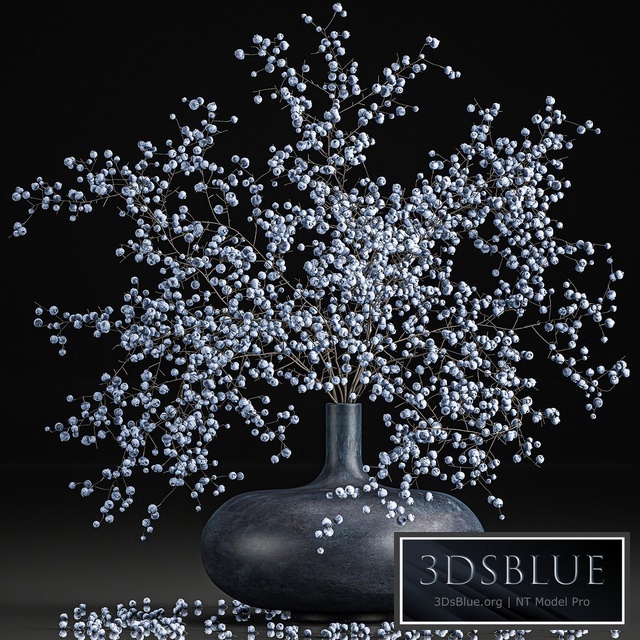 Bouquet 95. Branches, berries. Branches, berries, vase, natural decor, blueberries, blueberries, decorative, interior