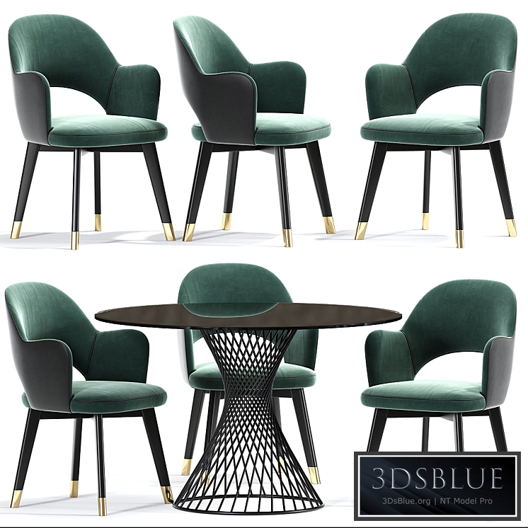 Colette Baxter Arm Dining Chair Set