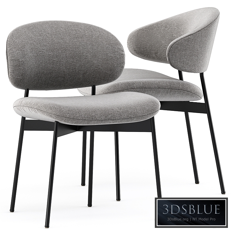 LUZ Fabric chair by more