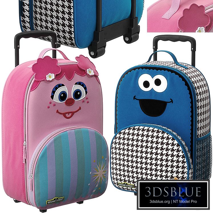 Sesame street luggage model
