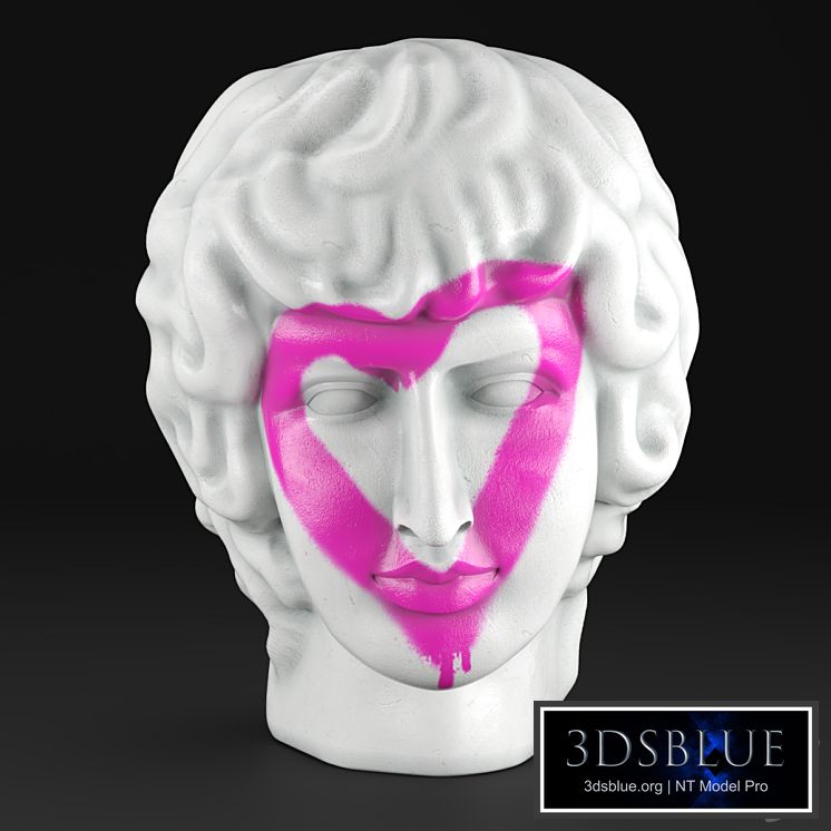 Plaster Head Antinous