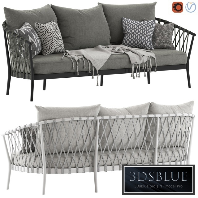 Globewest Maui 3-Seater Sofa