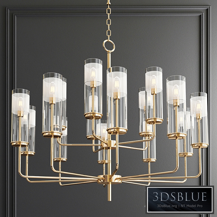 Lessman 15 Light Shaded Tiered Chandelier