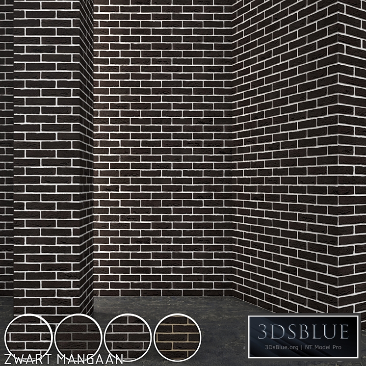 Vandersanden Brick Zwart Mangaan