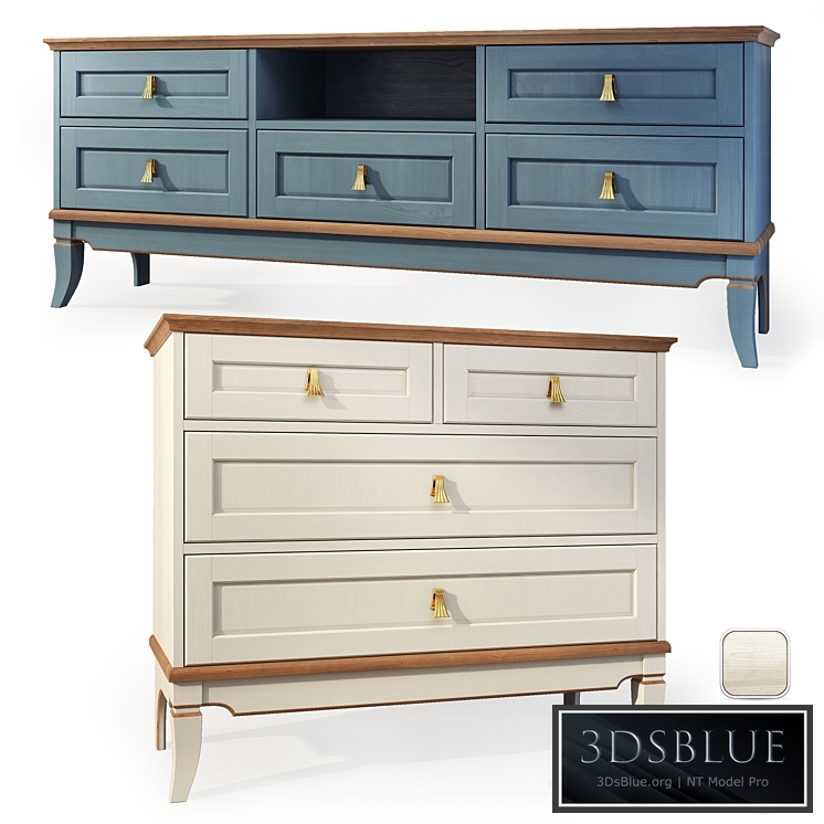 Dresser and TV stand Thelma, Gomeldrev. Dresser, Tvstand