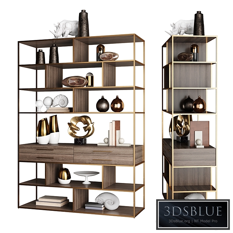 Horchow Mack Geometric Etagere