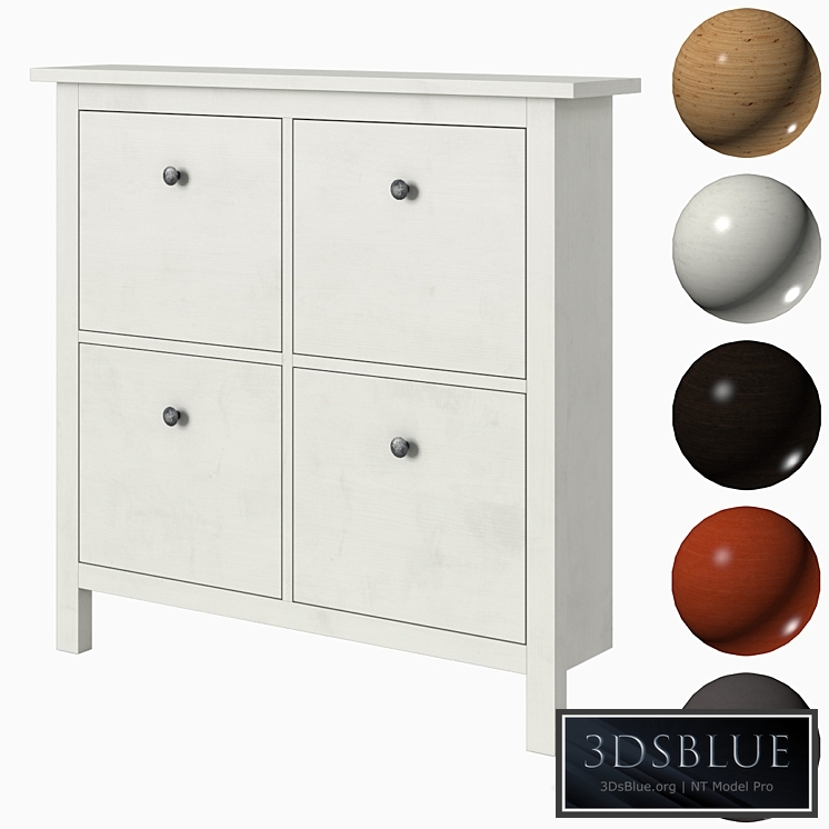 IKEA HEMNES Shoe cabinet with 4 compartments