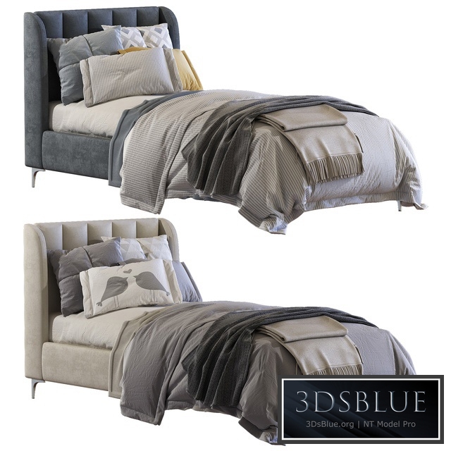 Bed Blush Lizbeth Velvet Single Bed 2