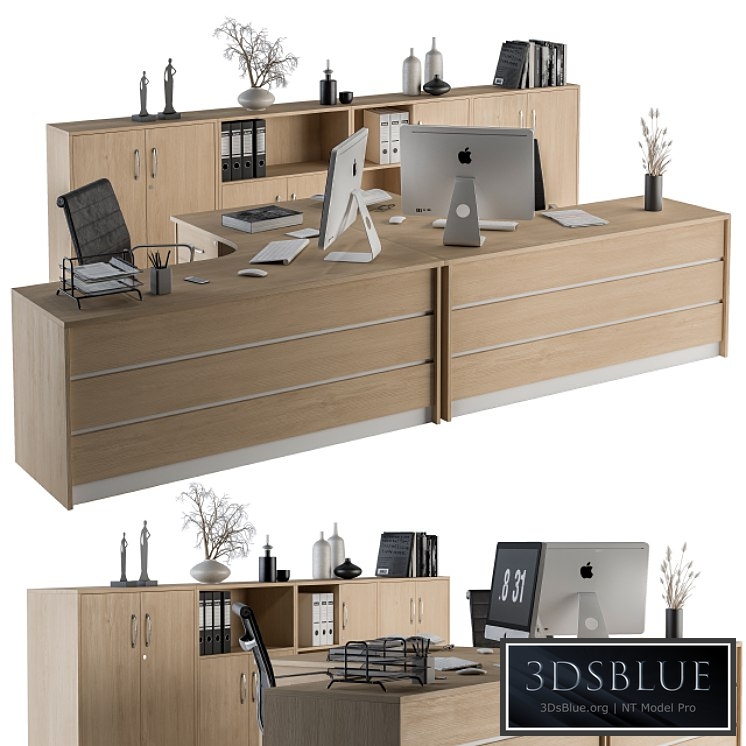Office Furniture Employee Set Wooden