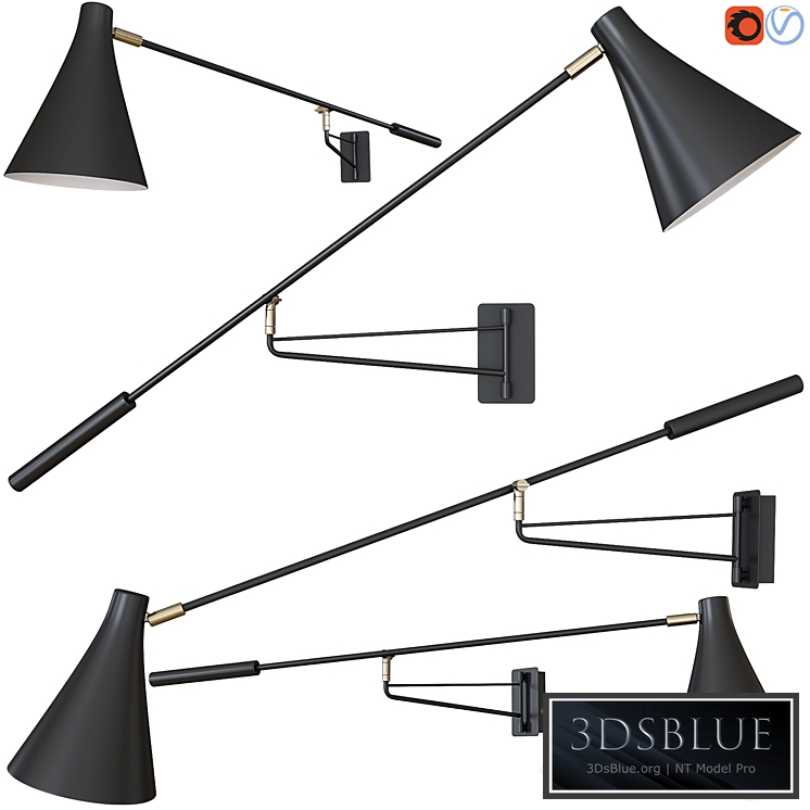 Jameson Contemporary Adjustable Wall Light