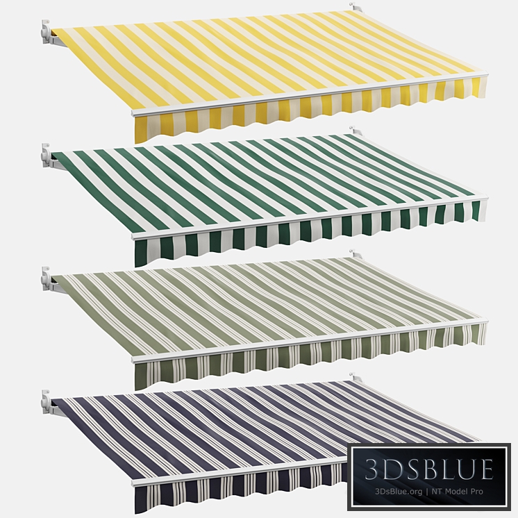 Awning set 3 (striped)